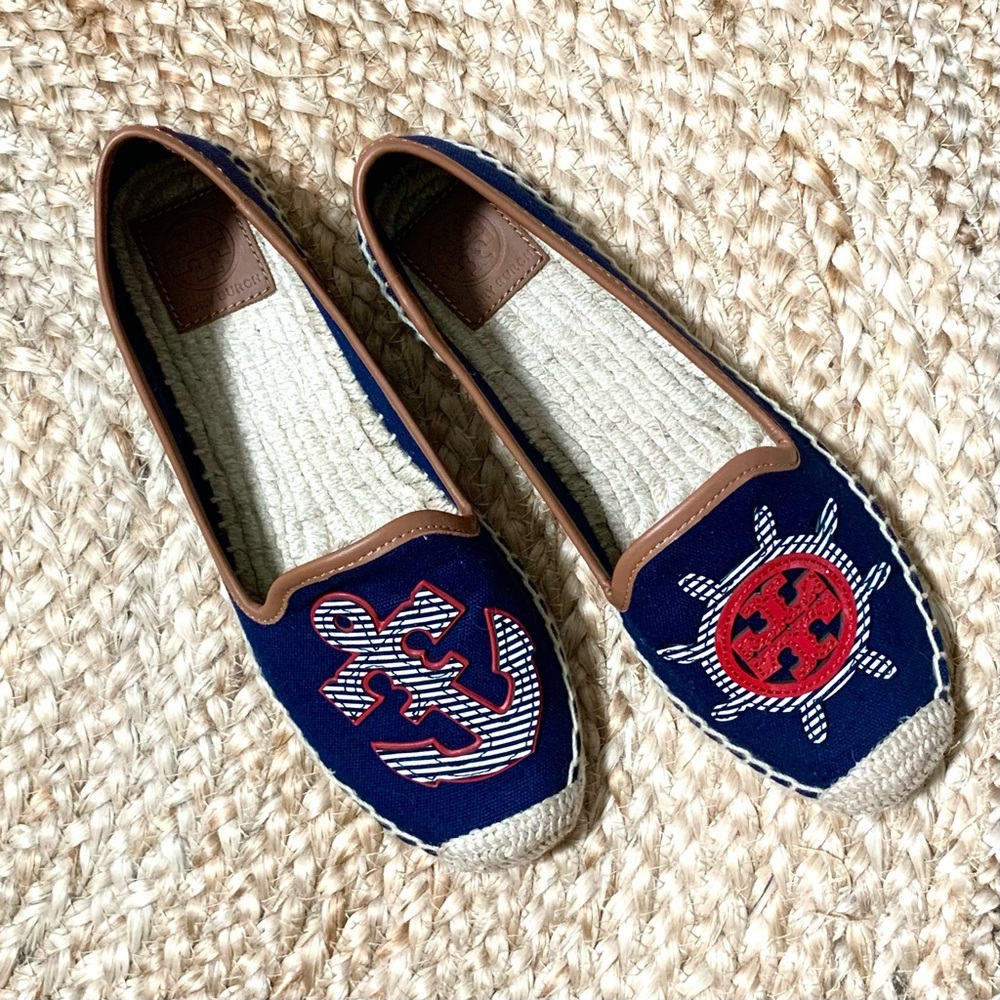 New Tory Burch Maritime Espadrilles, Size 8